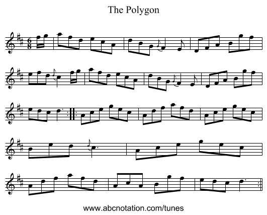 Polygon, The - staff notation