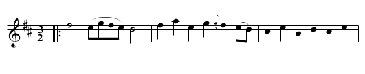 Polystons Hornpipe - staff notation