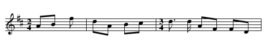 Poor Jack - staff notation