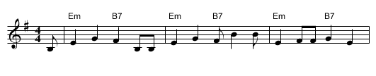 Poor Lil - staff notation