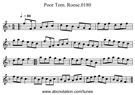 Poor Tom. Roose.0180 - staff notation