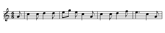Pop Goes the Weasel - staff notation