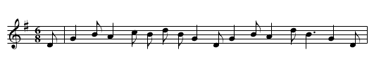 Pop Goes the Weasel - staff notation