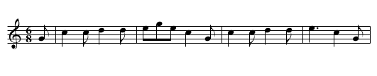 Pop Goes the Weasel - staff notation