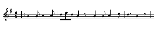 Pop goes the Weasel - staff notation