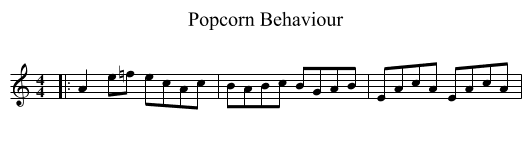 Popcorn Behaviour - staff notation