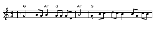 Popovicanka - staff notation