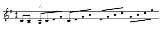 Poppy Leaf Hornpipe - staff notation