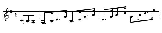 POPPY LEAF -- HORNPIPE - staff notation