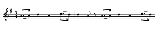 POPULAR FRENCH MELODY. - staff notation