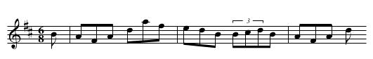 Port an Aird Bháin - staff notation