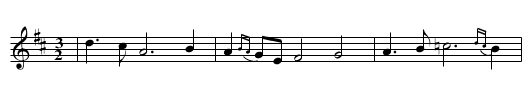 Port na bP&uacute;cai - staff notation