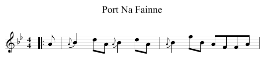 Port Na Fainne - staff notation