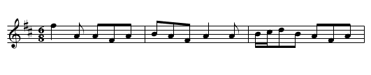 Port She&aacute;in tSeosaimh - staff notation