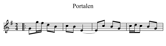 Portalen - staff notation