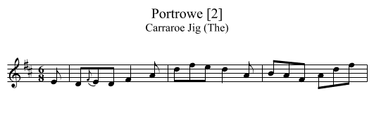 Portrowe [2] - staff notation