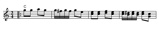 Posavski Drmes - staff notation