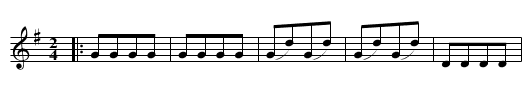 POST HORN GALOP - staff notation