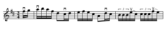 Post Horn -- Reel - staff notation