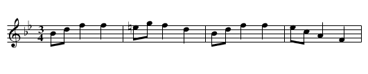Poszla panna na zoledzie - staff notation
