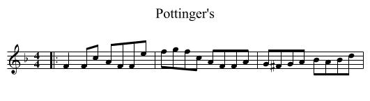 Pottinger's - staff notation