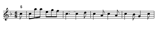 Poule (La). CJF.056 - staff notation