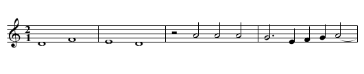 Pour souhaitter - staff notation