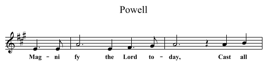 Powell - staff notation