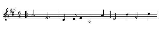 Poyntins Maggot - staff notation