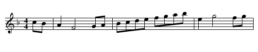 Poyntins whim - staff notation