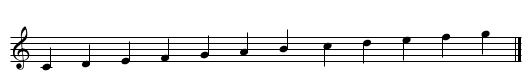 (practice scale) - staff notation