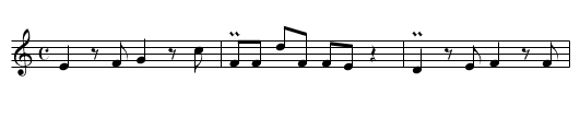 Praeludium - staff notation