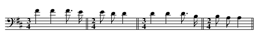 Prancing They Come - staff notation