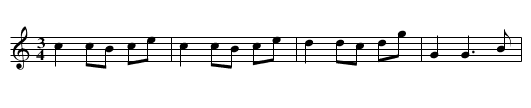Prästvalsen - staff notation