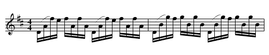Prelude from first Cello Suite - staff notation