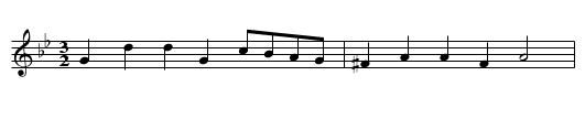 PRESBYTERIAN HORNPIPE, THE  - staff notation