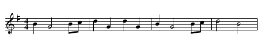 Presbyterian Jigg - staff notation