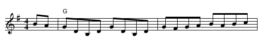 President Garfield's Hornpipe  [G] - staff notation