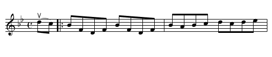 PRESIDENT GARFIELD'S HORNPIPE - staff notation