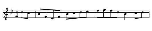 President Grant's Hornpipe - staff notation