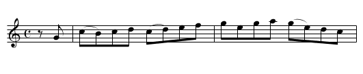 Preston Hornpipe. JMT012 - staff notation