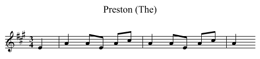 Preston (The) - staff notation