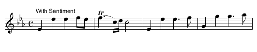 Pretty Nancy - staff notation