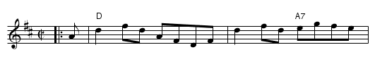 Pretty Peg - staff notation