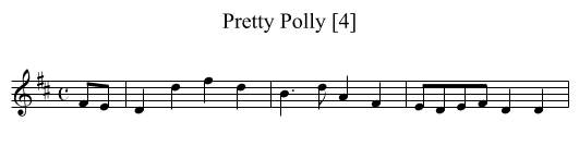 Pretty Polly [4] - staff notation