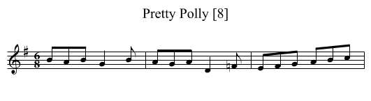 Pretty Polly [8] - staff notation