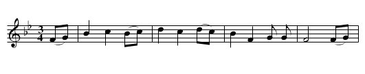 Pretty Saro - staff notation