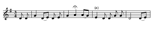 Pretty Saro - staff notation