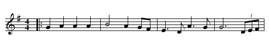 Preumblata de Femie - staff notation