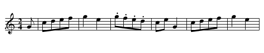 Preusch Nr.III - staff notation